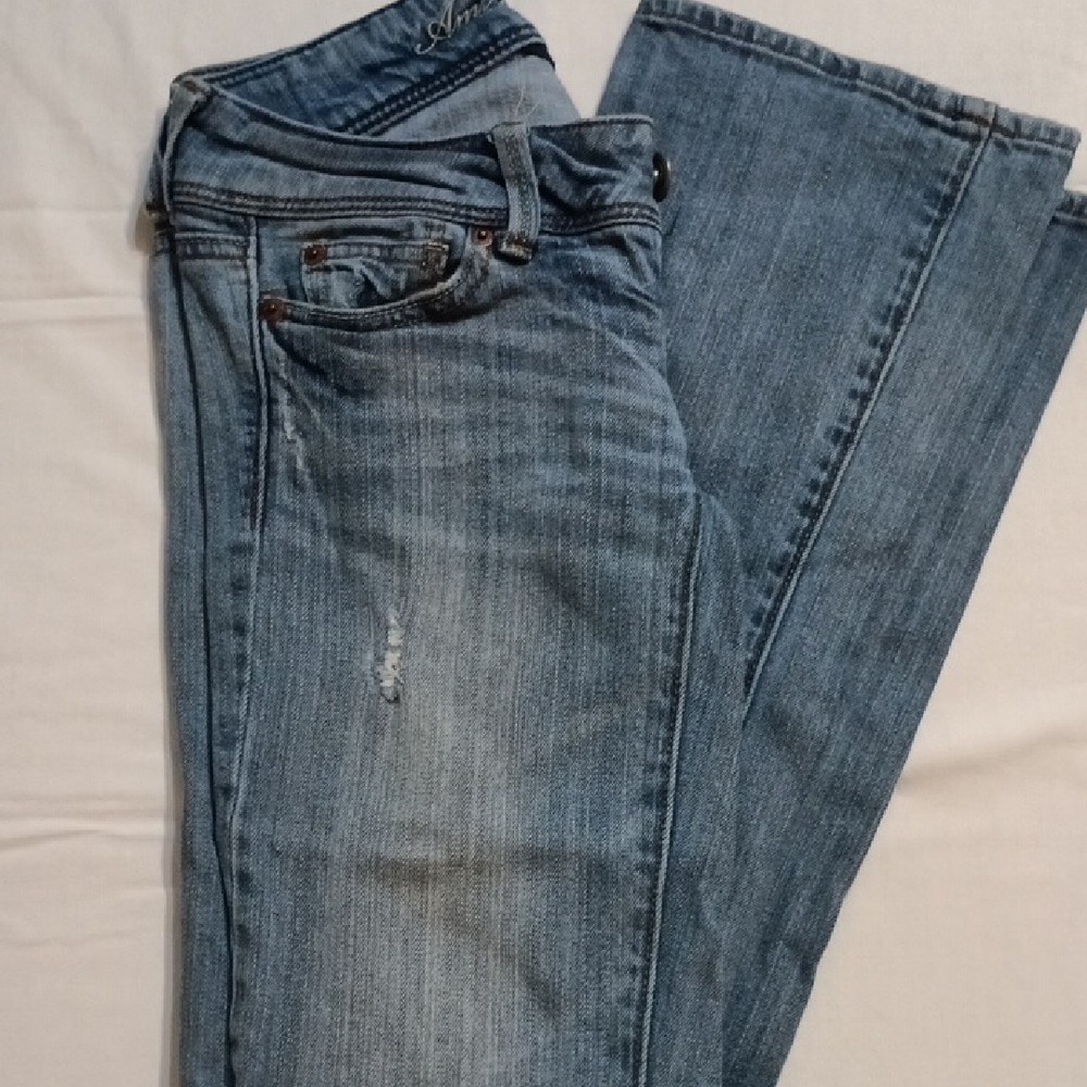 American Eagle Outfitters Classic Blue Straight Leg Jeans